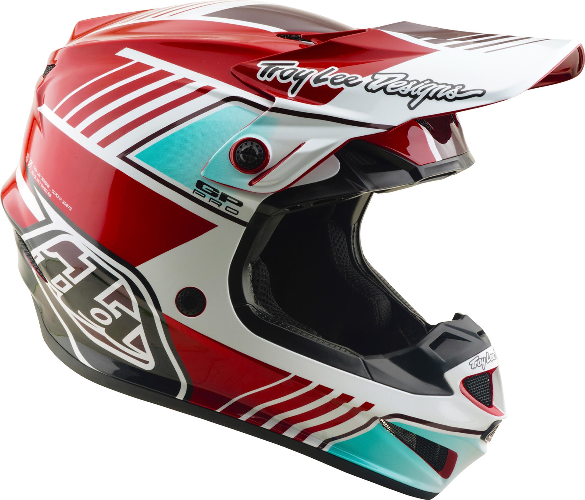 Troy Lee Designs GP Pro MIPS Segment Motocrosshelm rood/wit XL (60/61) Figuur 2