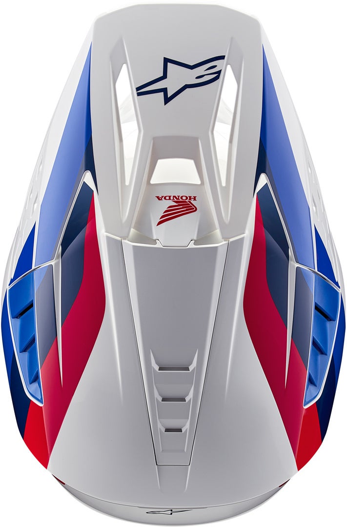 Alpinestars SM5 Honda Motocross Helmet white/blue/red S (55/56) Figure 2