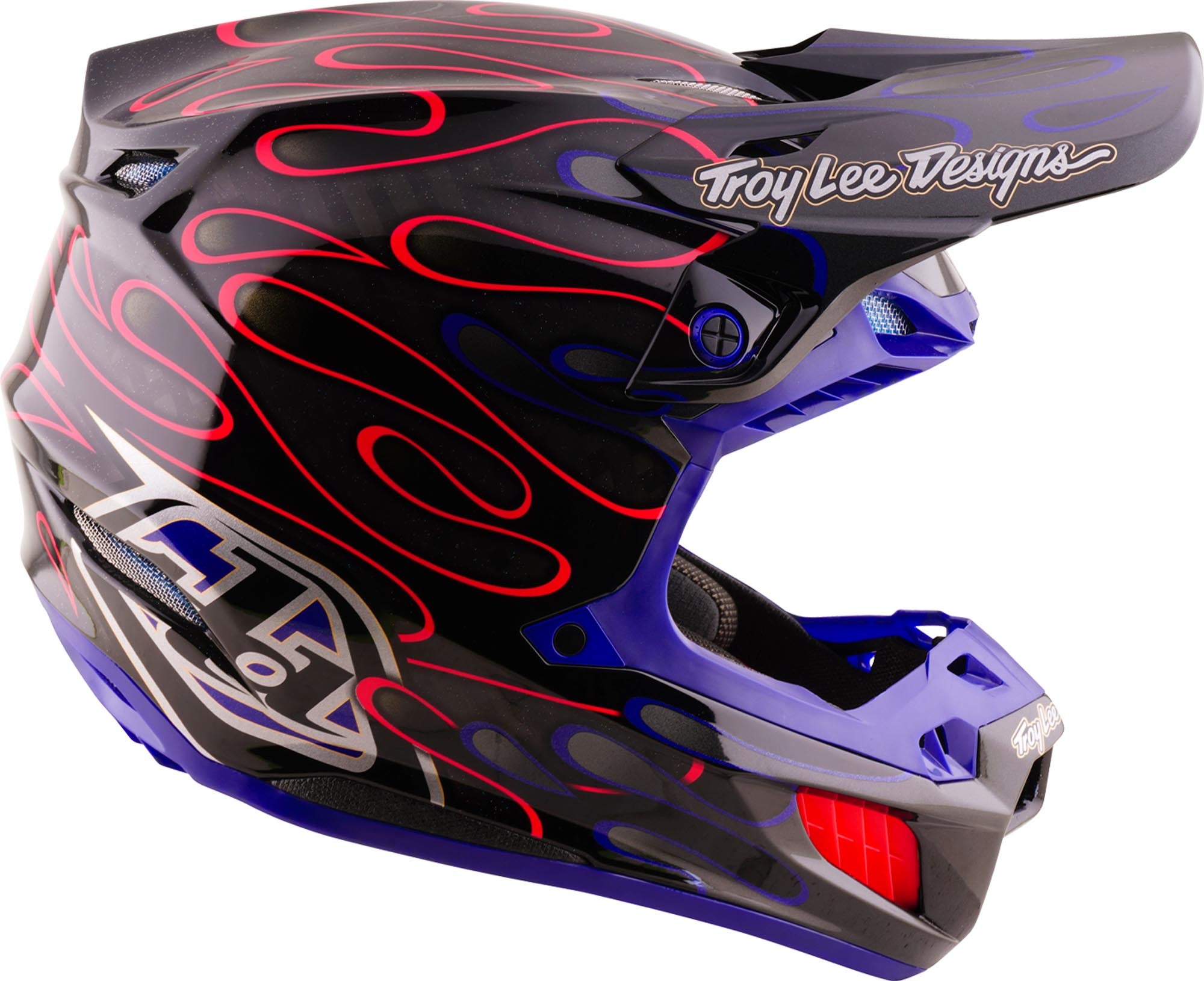 Troy Lee Designs SE5 Carbon MIPS Overspray Мотокроссовый шлем чёрный/пурпурный М (57/58) Рисунок 3