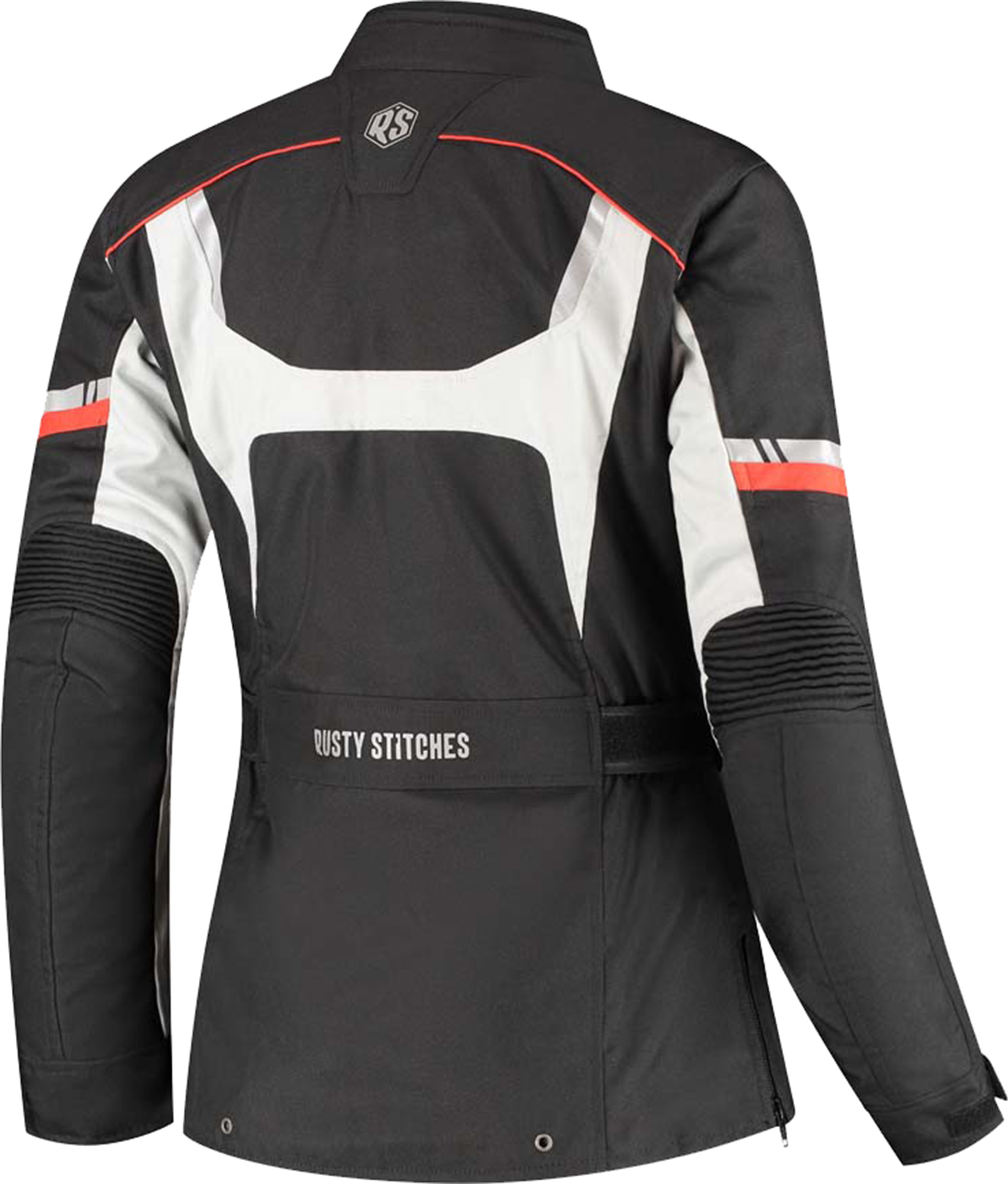 Rusty Stitches Leah waterproof Ladies Motorcycle Textil Jacket black/red 38 Figure 2