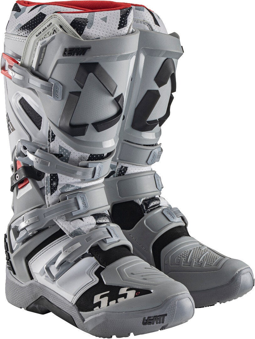 Leatt Moto 5.5 Flexlock Enduro Motokrosové boty šedá/bílá/černá 45,5 Obrázek 2