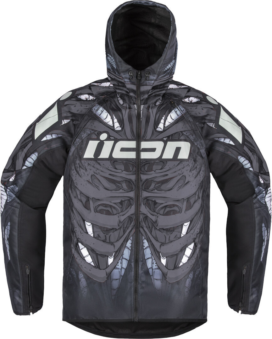 Icon Airform Manik'R Motorcycle Textile Jacket grey/black 3XL Figure 1