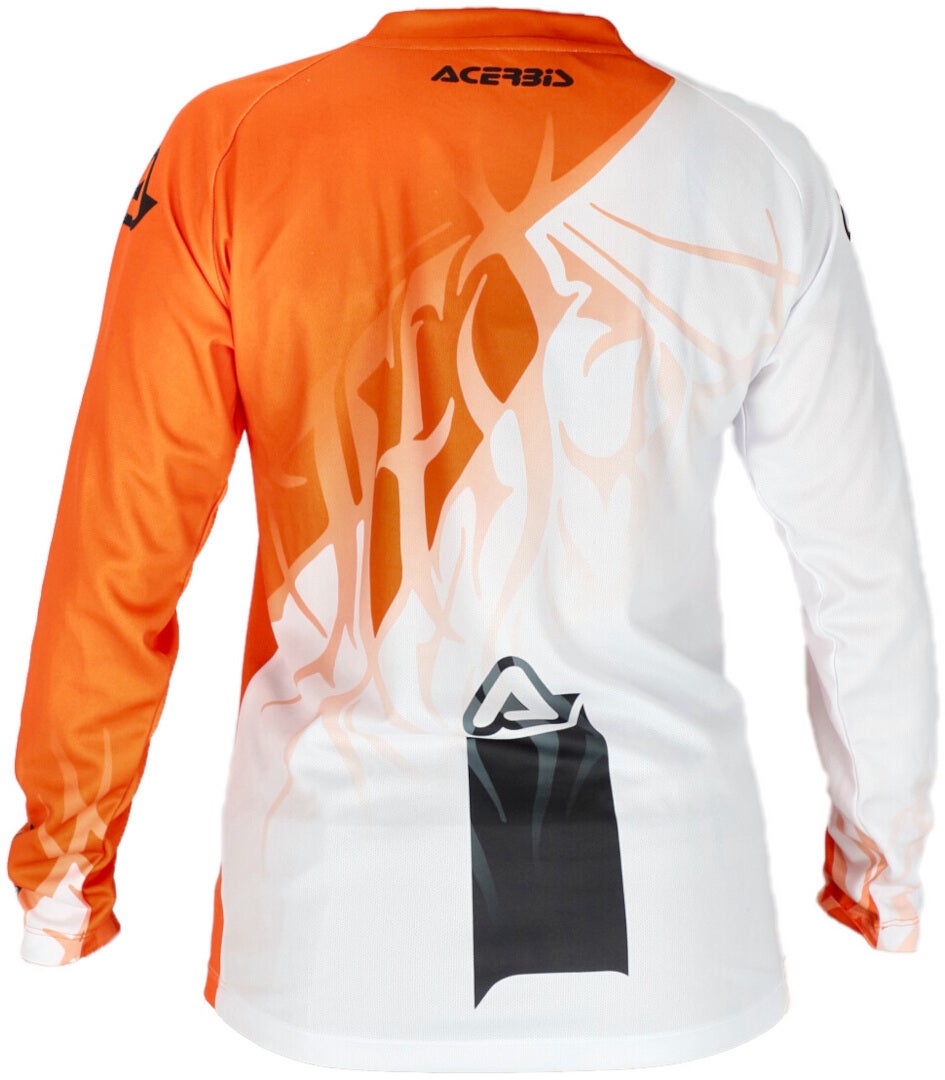 Acerbis MX J-Kid 3 Crianças Motocross Jersey Laranja/Branco S Figura 2