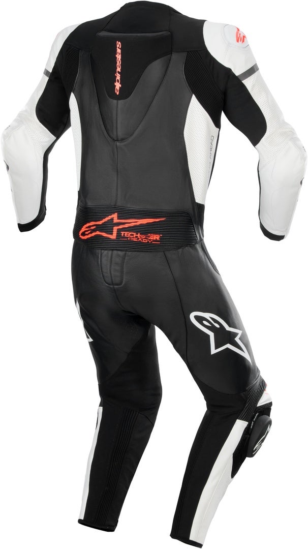 Alpinestars GP Force Lurv perforierte 2-Teiler Motorrad Lederkombi schwarz/weiß/neon-rot 56 Abbildung 2