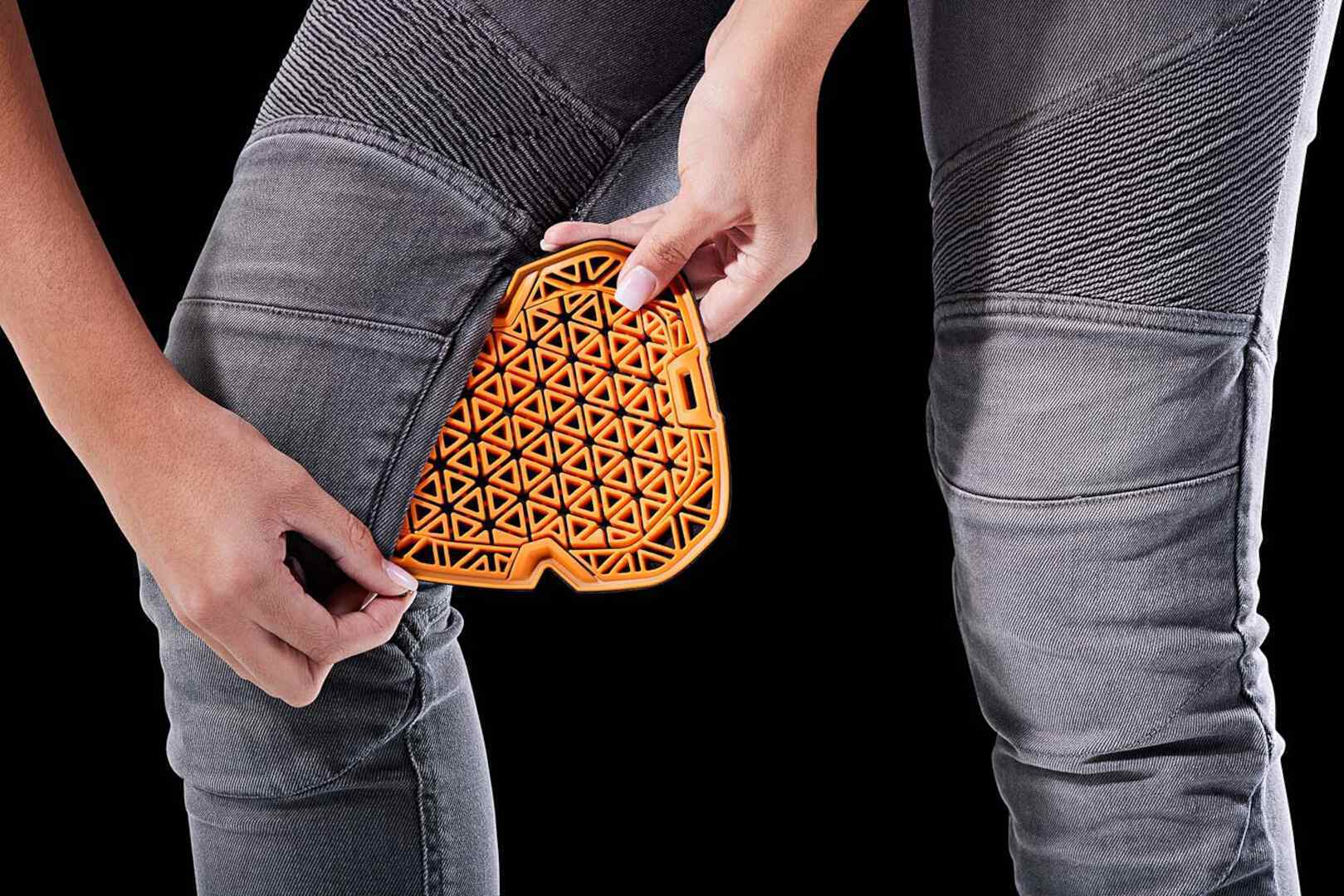 Furygan Purdey Evo Slim Dame Motorcykel Jeans grå 32/32 Figur 11