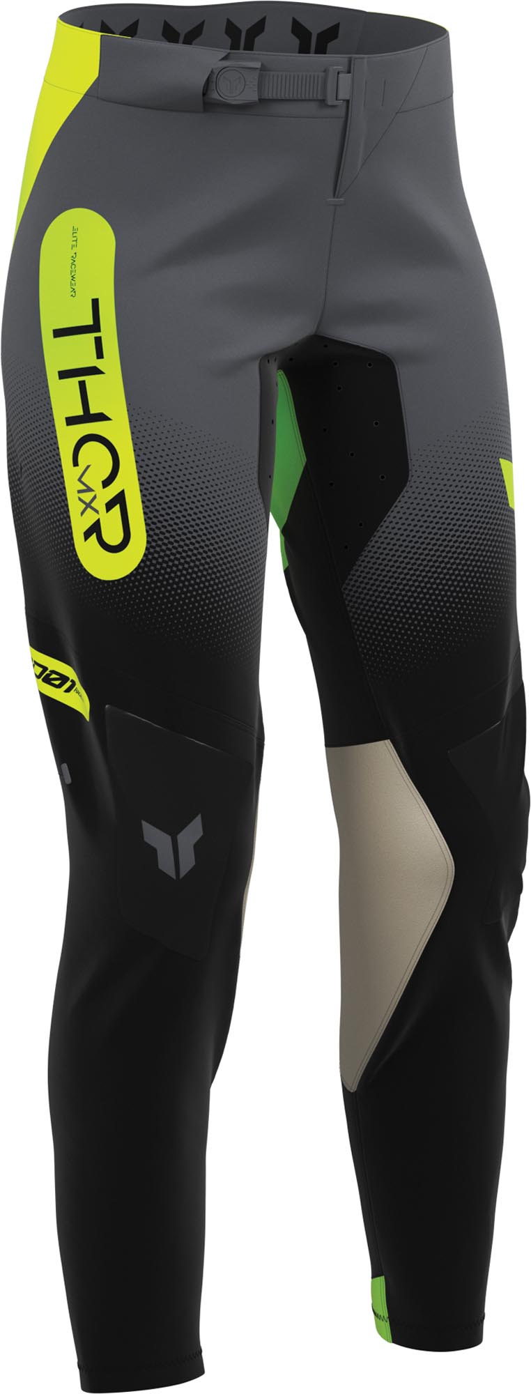 Thor Sportmode Merge Damer motocrossbukser sort/gul 14 Figur 3