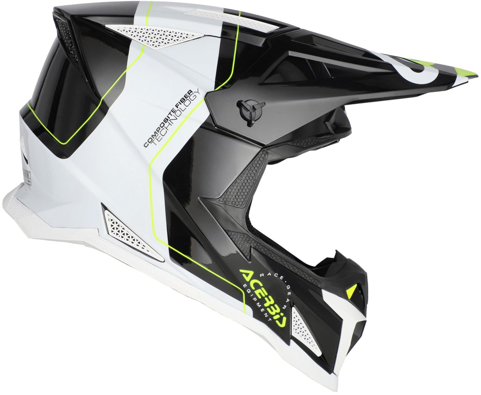 Acerbis T711 Graphic Motocrosshelm zwart/wit XL (61/62) Figuur 2