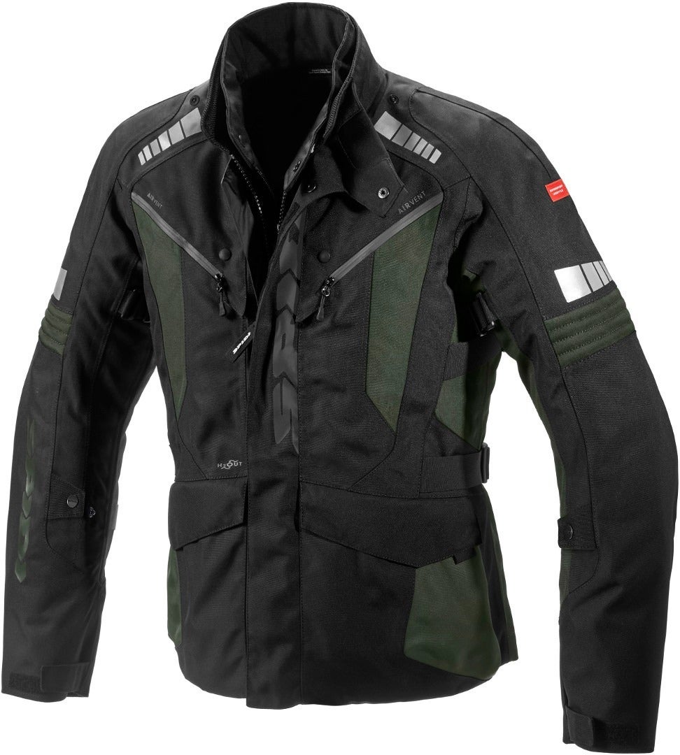 Spidi H2Out Outlander Giacca tessile motociclistica nero/grigio/verde 4XL Figura 1