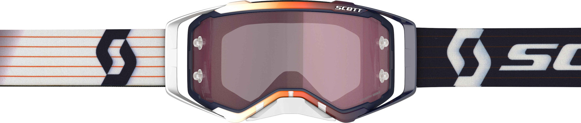 Scott Prospect Amplifier Ochelari portocalii/albi pentru motocross roz Figura 3