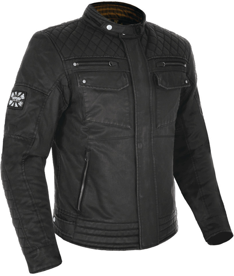 Oxford Hardy Wax Motorcycle Textile Jacket black 3XL Figure 1