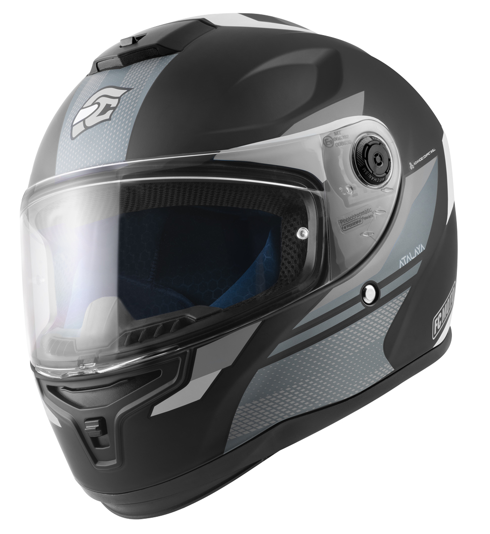 FC-Moto FF114B Zeron Hjälm svart matt/grå/vit 2XL Figur 2