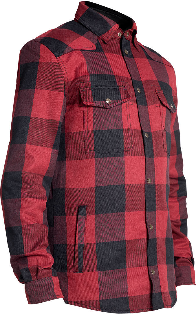 John Doe Motoshirt Camicia rosso S Figura 3