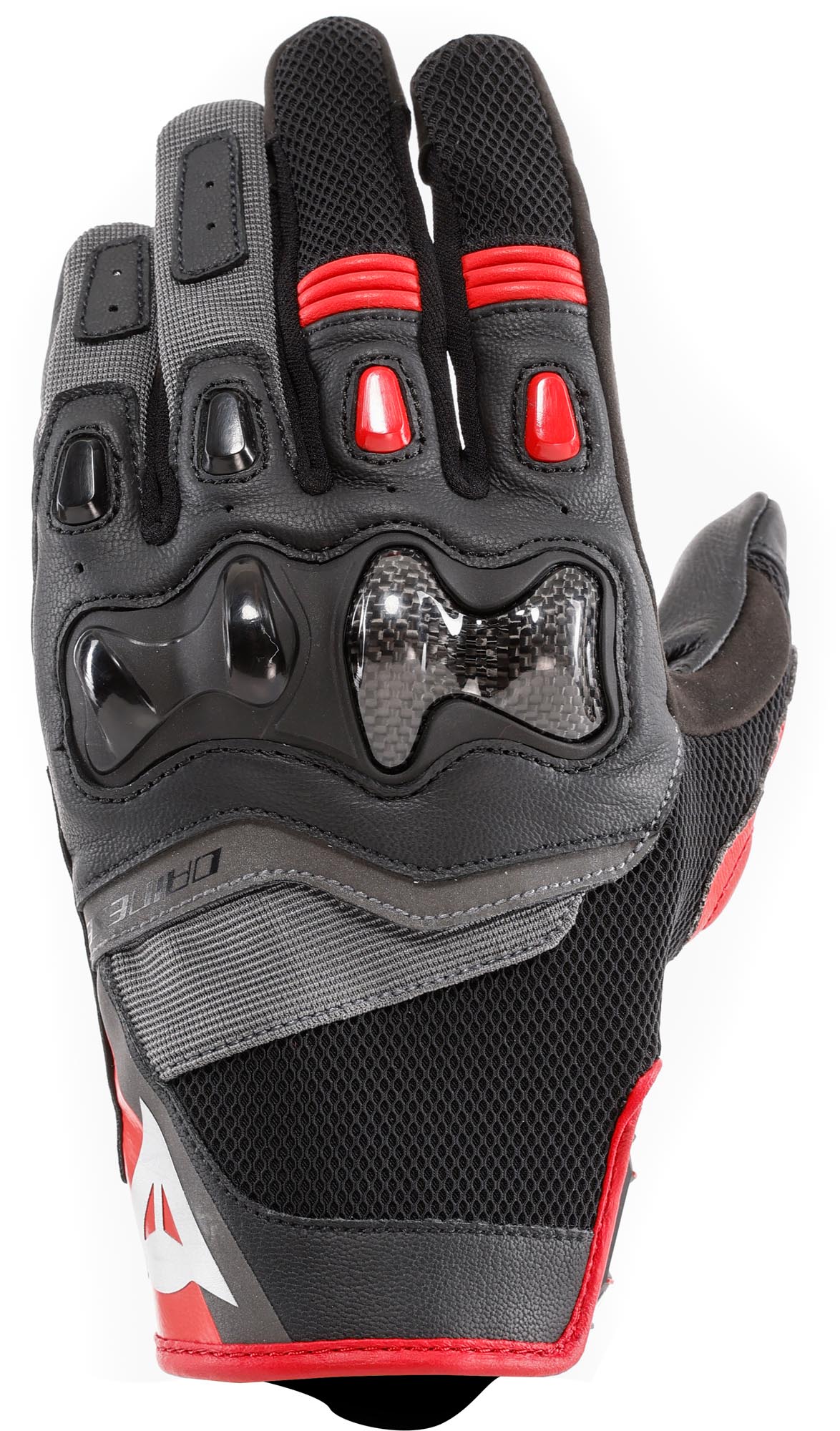 Dainese Siroc Motociklu cimdi melns/sarkans S 1. attēls