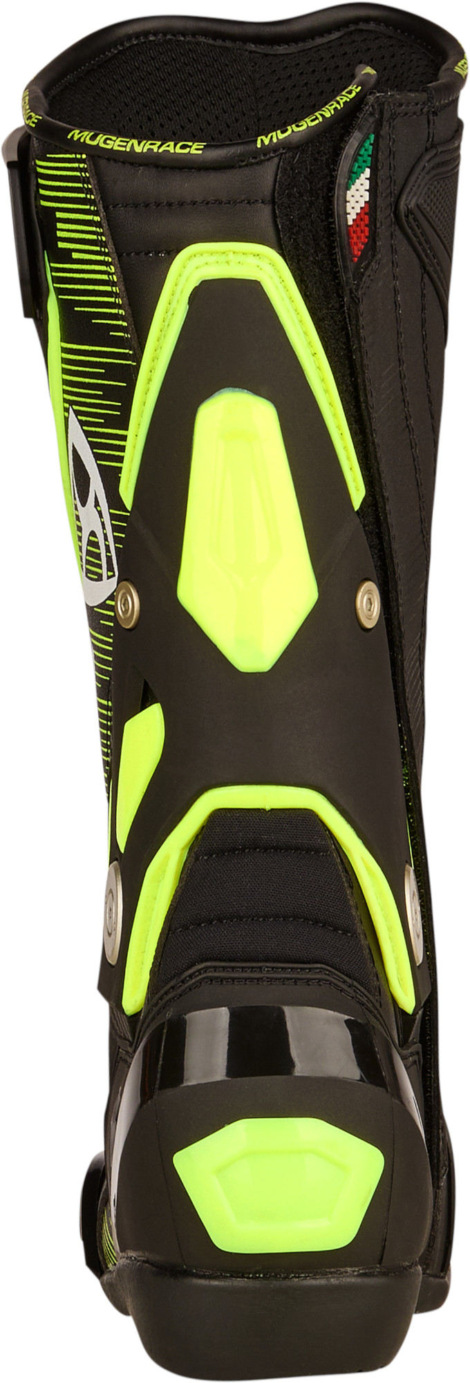 Side view of MUGENRACE Sphantom Plus perforated Motorcycle Boots