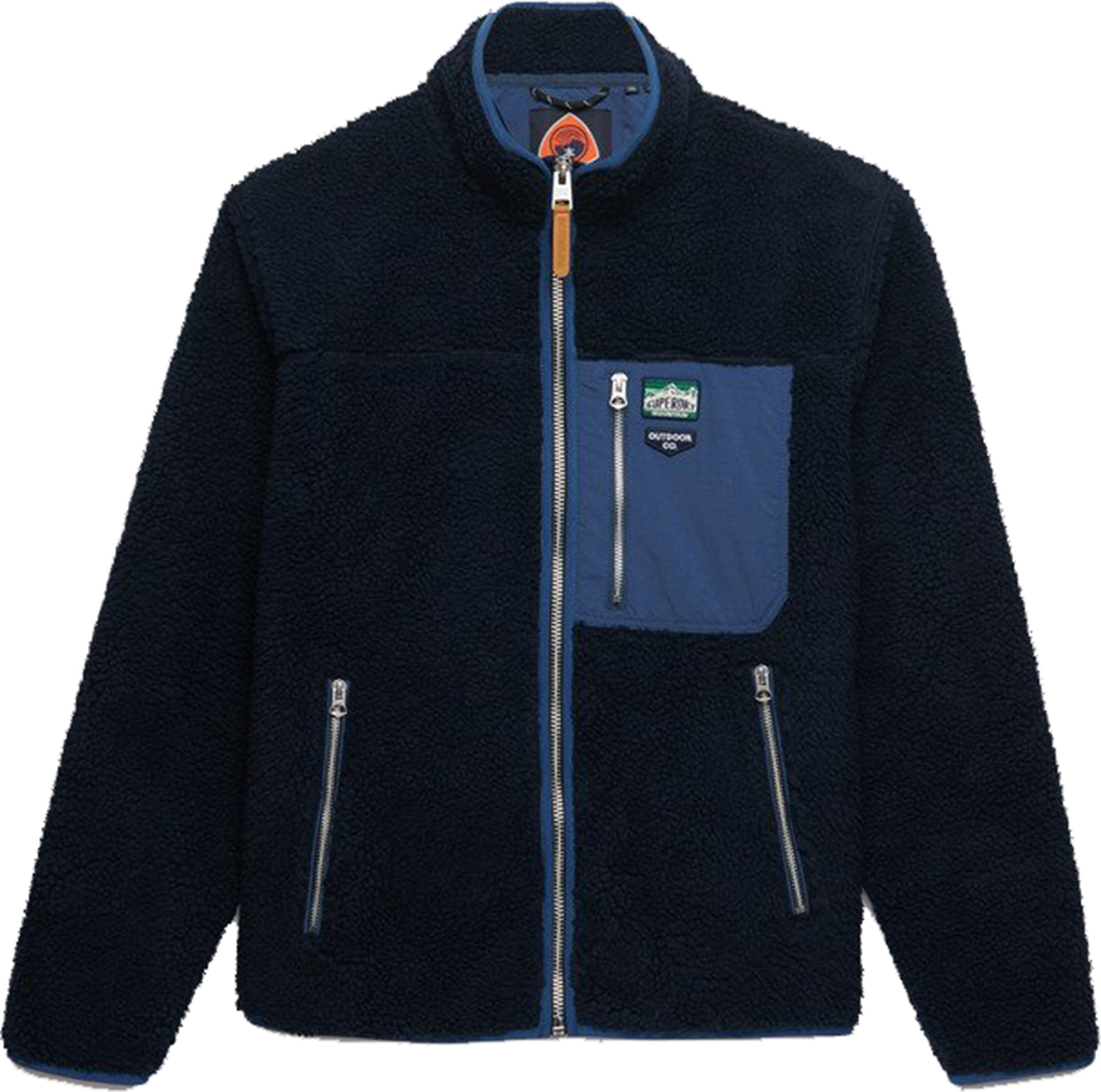 Superdry & Co Vintage Retro Giacca in pile Blu navy M Figura 1