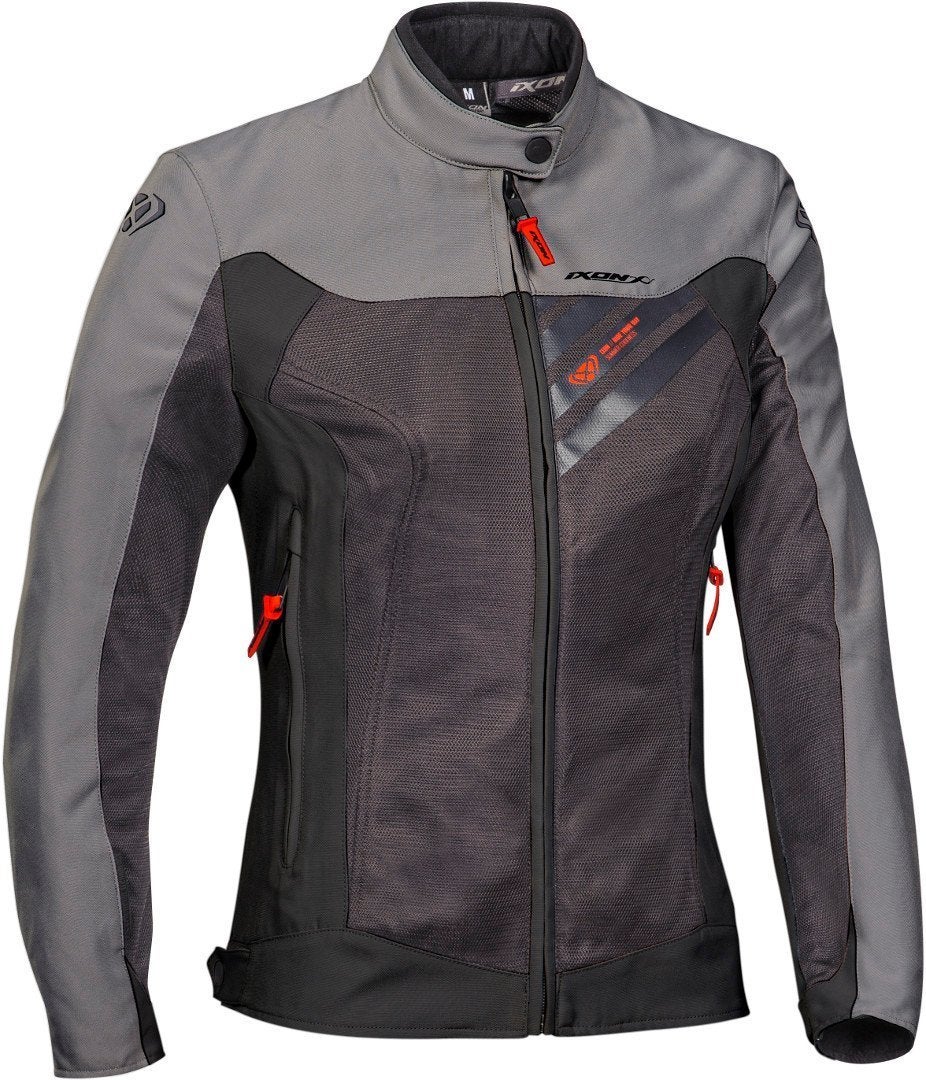 Ixon Orion Damen Motorrad Textiljacke anthrazit/grau L Abbildung 1