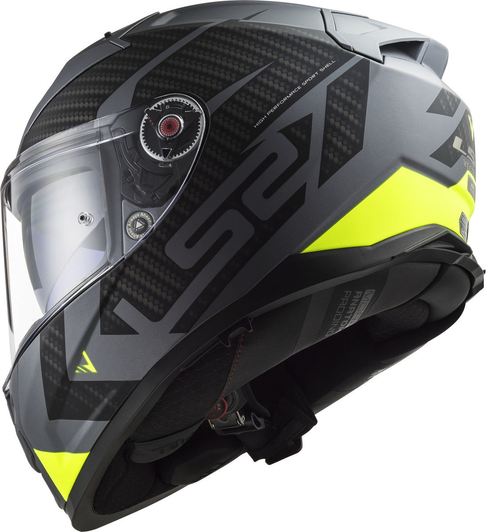 LS2 FF811 Vector II Splitter Helm grijs/geel Verlies (59/60) Figuur 5