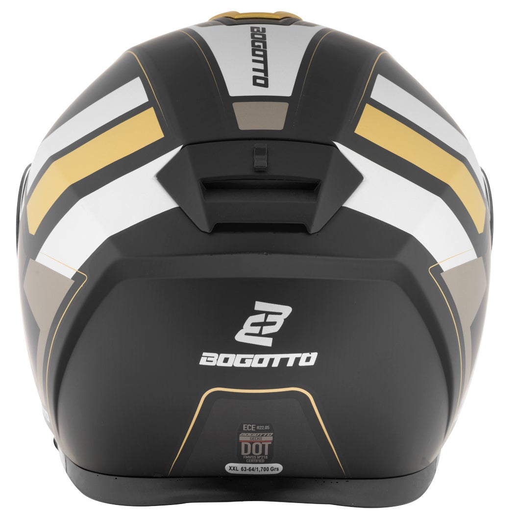 Bogotto FF403 Murata casque rabattable Noir/Or L (59/60) Figure 6