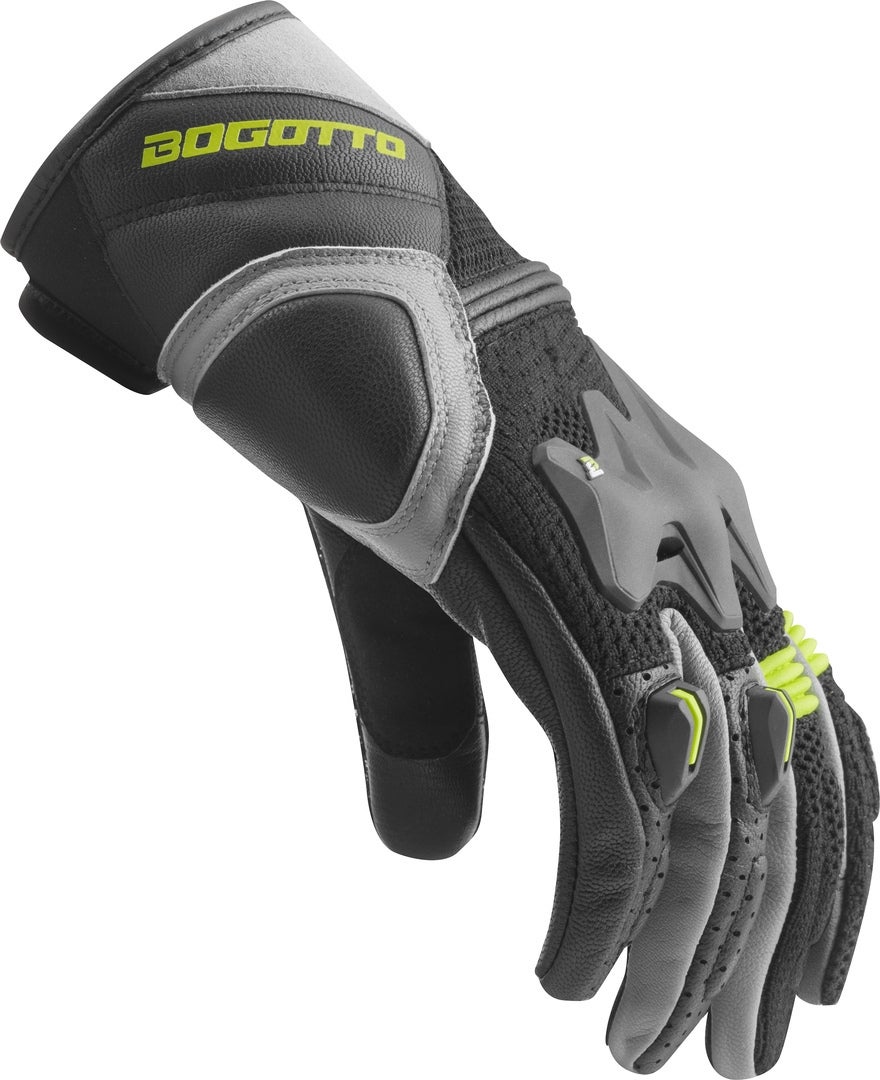 Side view of Bogotto Xatran perforated Motorcycle Gloves
