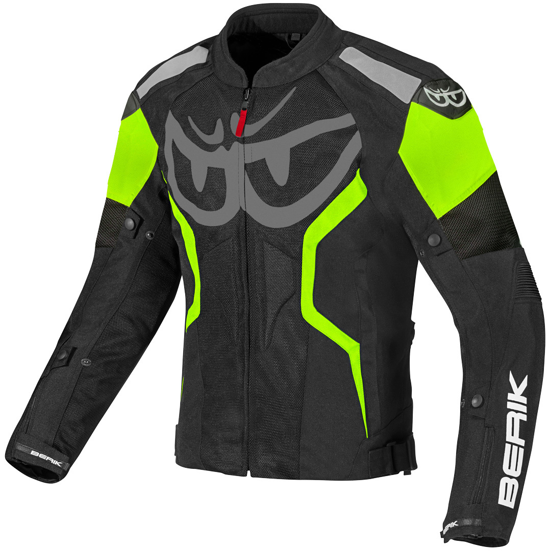 Berik Imola Air Motorcycle Textil Jacket black/green 58 Figure 1