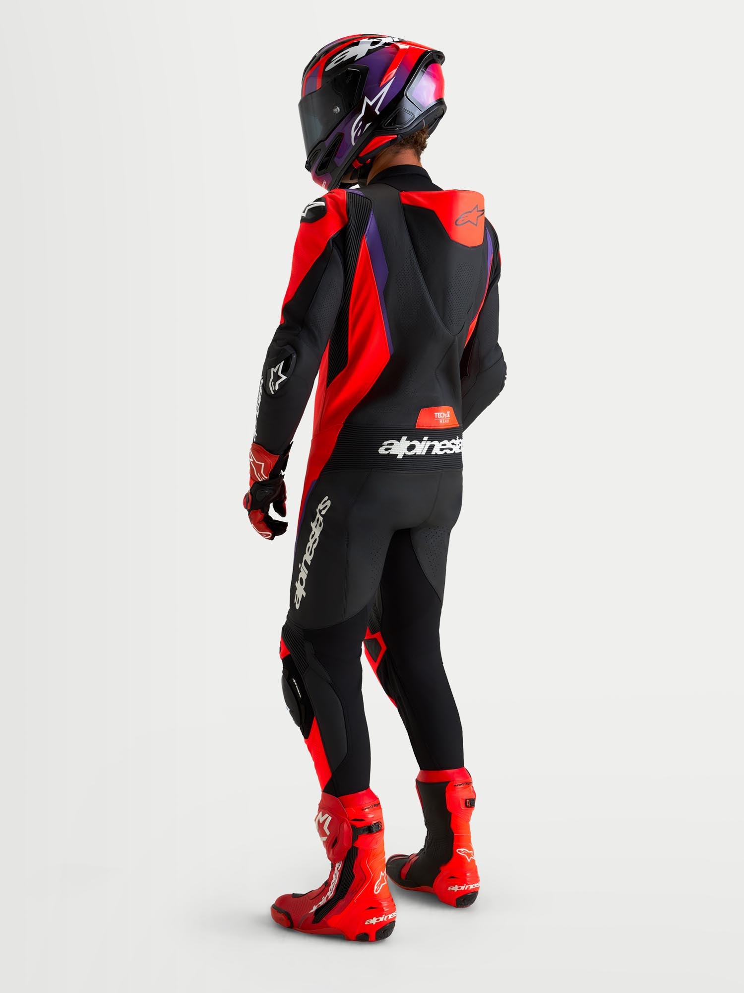 Alpinestars Missile V3 1-Piece Motorcycle Leather Suit black/red/purple 50 Figure 14
