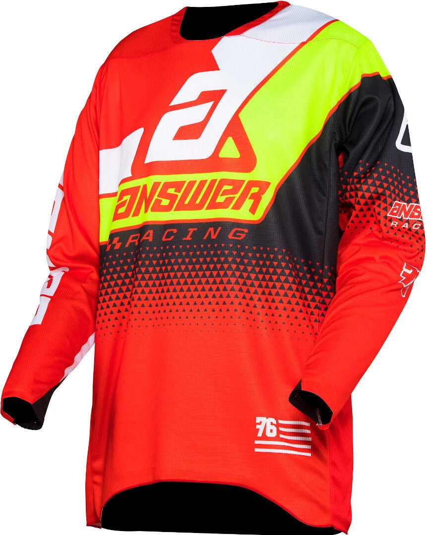 Answer Elite Korza Motocross Jersey rød/gul/sort XL Figur 1
