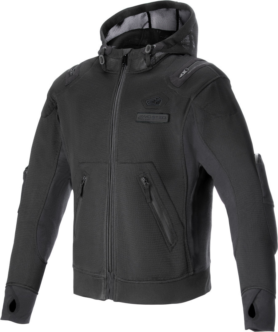 Alpinestars Moflow Air Tech Hanorac cu fermoar pentru motocicletă negru S Figura 1