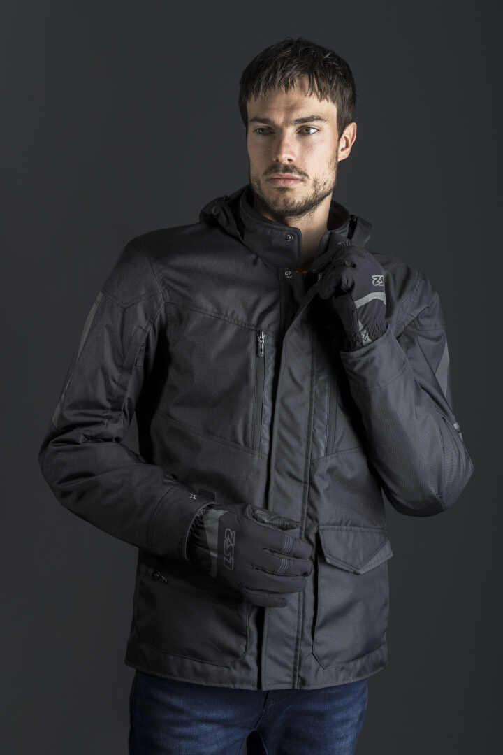 LS2 Metropolis Evo Veste textile de moto imperméable noir M Figure 5