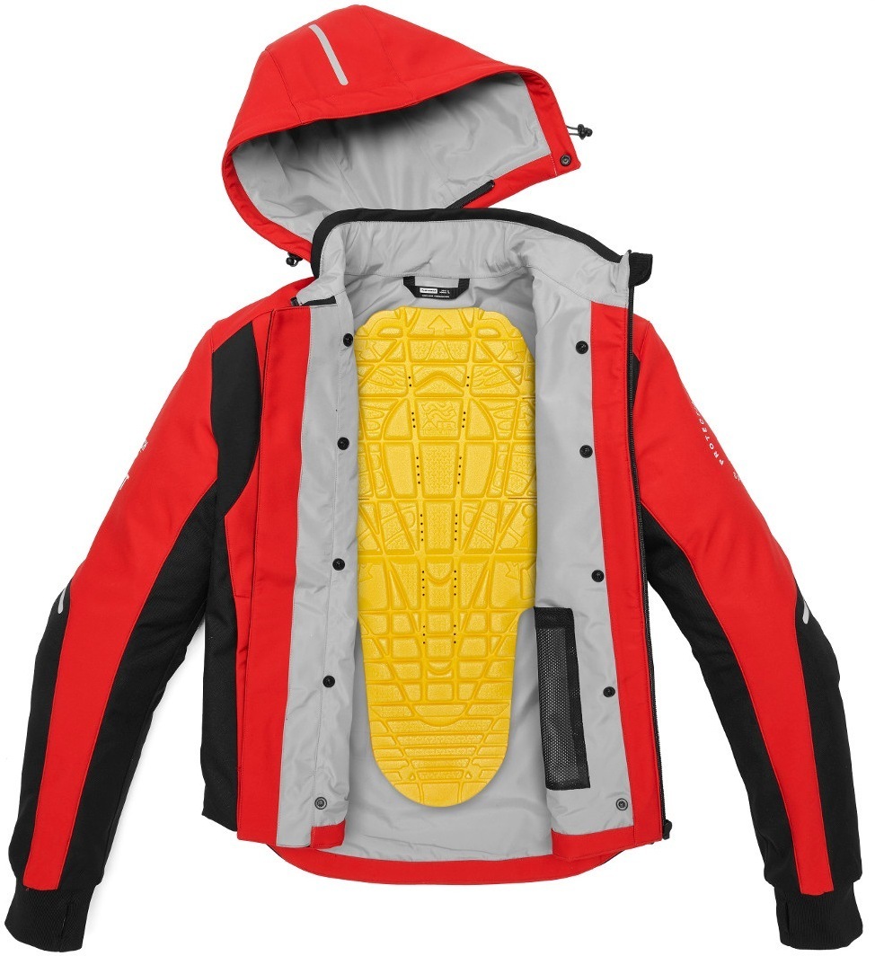 Spidi Armor H2Out オートバイパーカー 赤/黒 3XL 図4