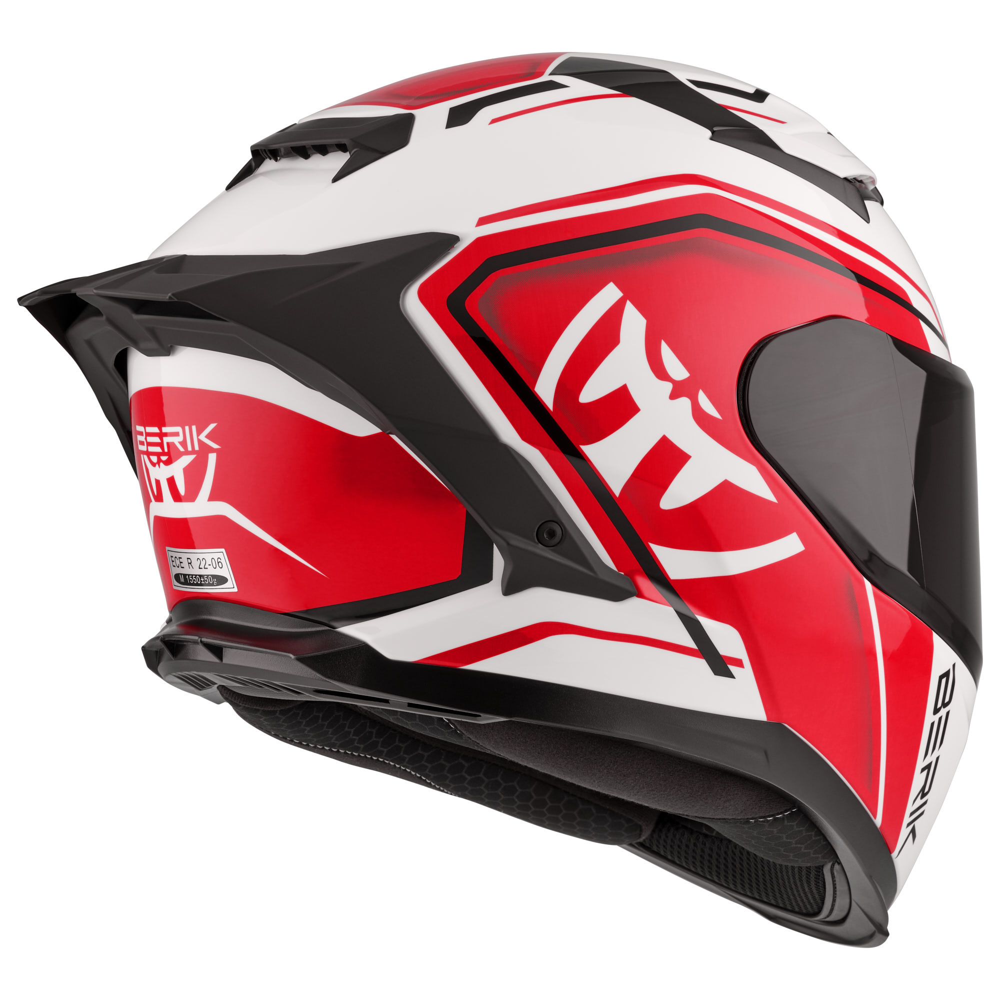 Berik FF871 Mapuro Casco blanco/negro/rojo S Figura 4