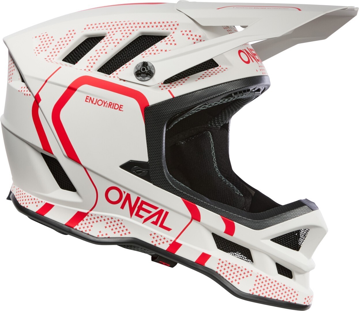 Oneal Blade Polyacrylite Strike Casco da discesa bianco opaco/rosso S (55/56) Figura 6