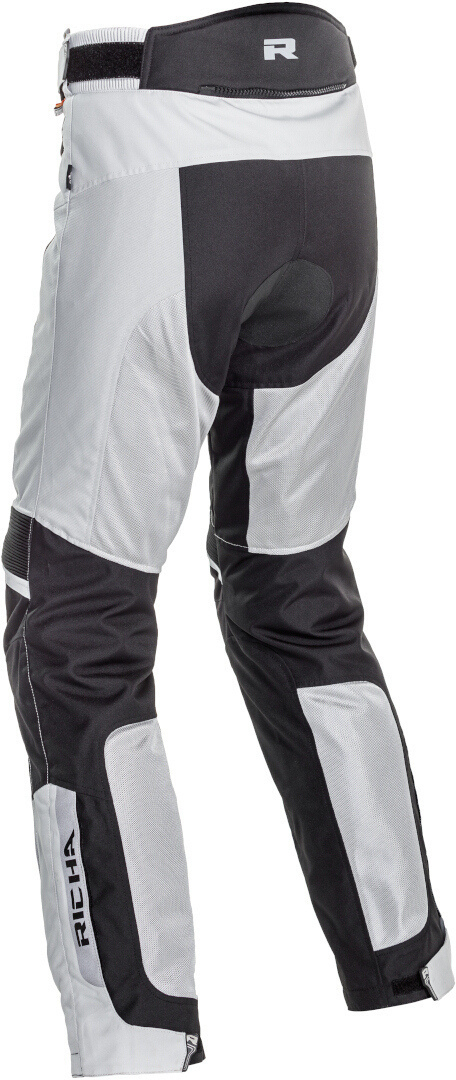 Richa Airvent Evo 2 waterproof Motorcycle Textile Pants grey/black Short M Figure 2