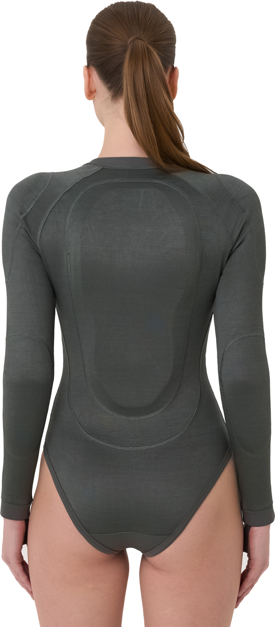 Pando Moto Shell WW AA Baselayer Дамска риза с дълъг ръкав Маслина XL Фигура 2