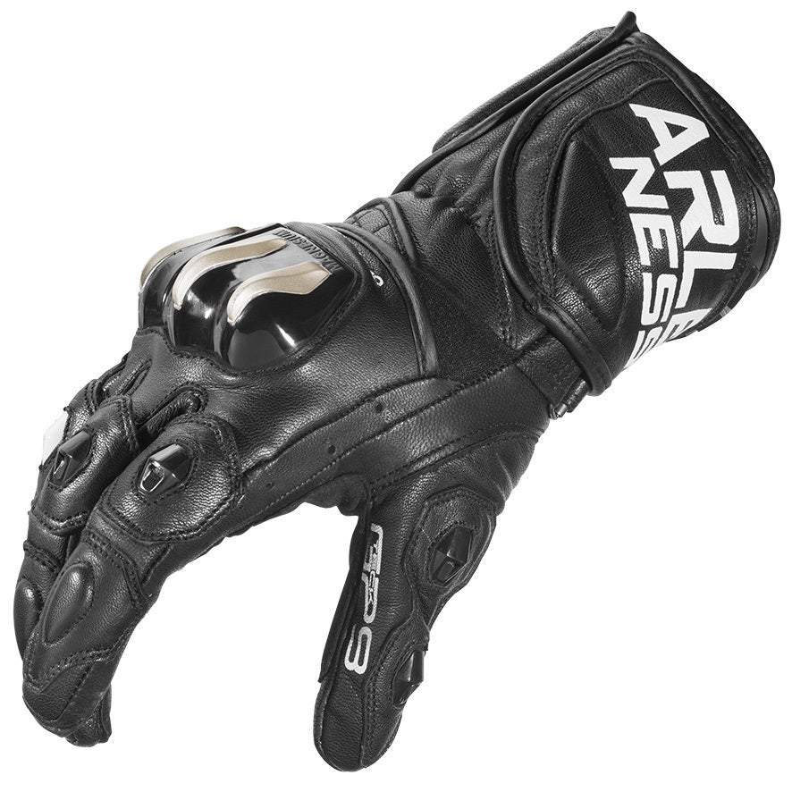 Arlen Ness Sugello Motorcykelhandsker Sort M Figur 3