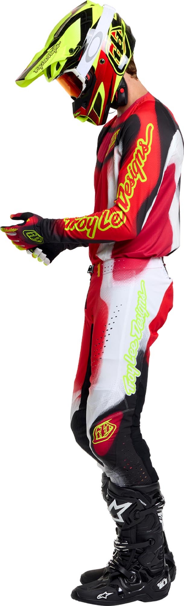 Troy Lee Designs SE Pro Illusion Motocross Pants red/black 28 Figure 16