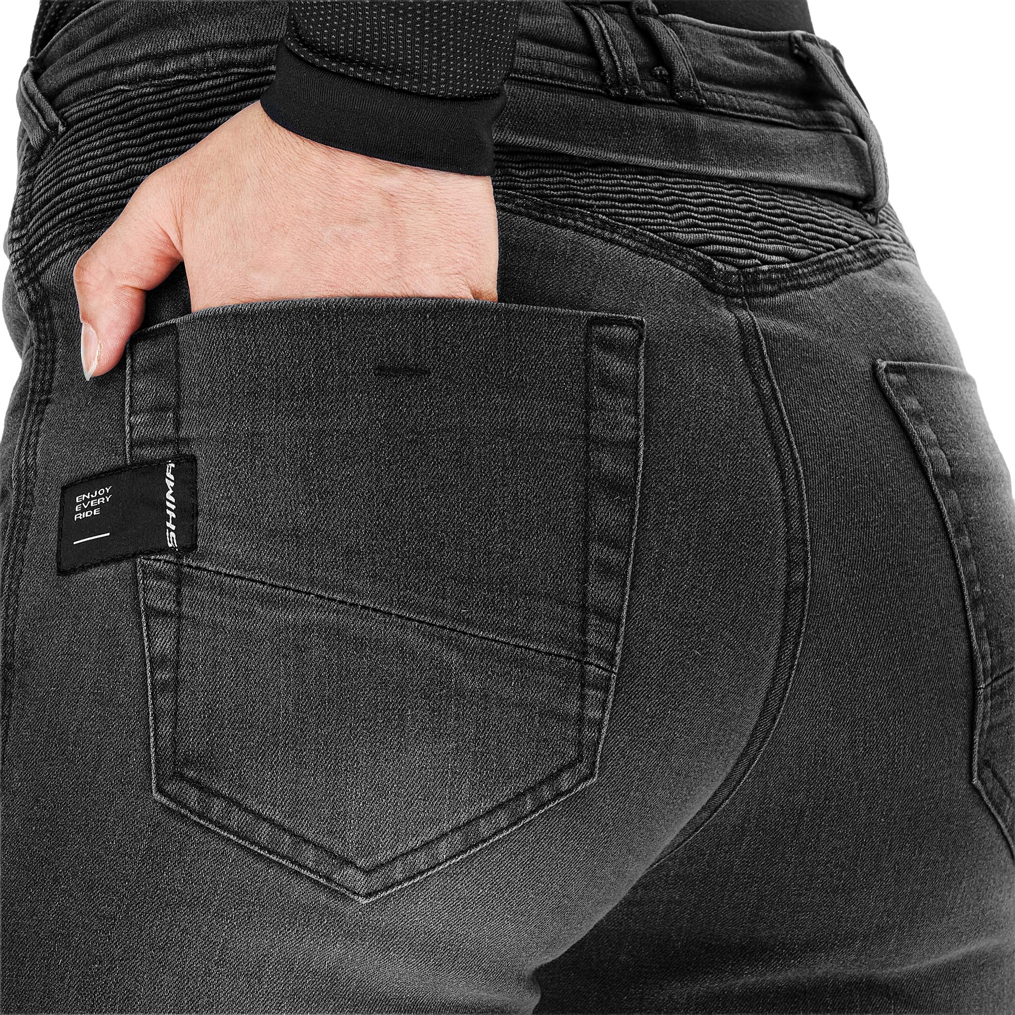 Side view of SHIMA Zenith Ladies Motorcycle Jeans