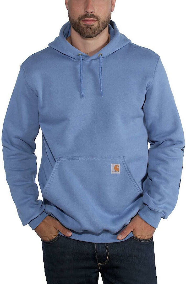Carhartt Midweight Sleeve Logo Hoodie hellblau M Abbildung 3