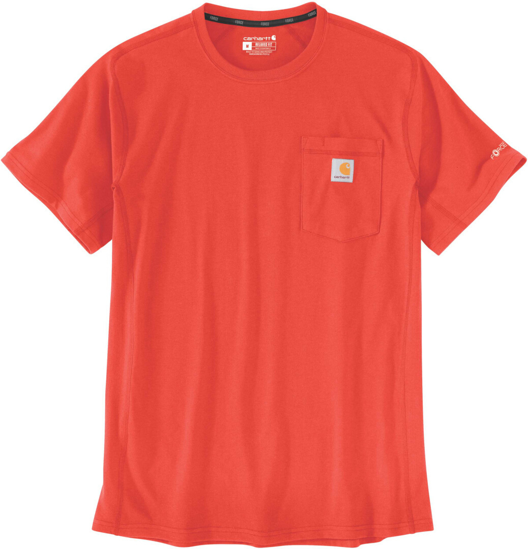 Carhartt Force Relaxed Fit Midweight Pocket Tricou roșu S Figura 1