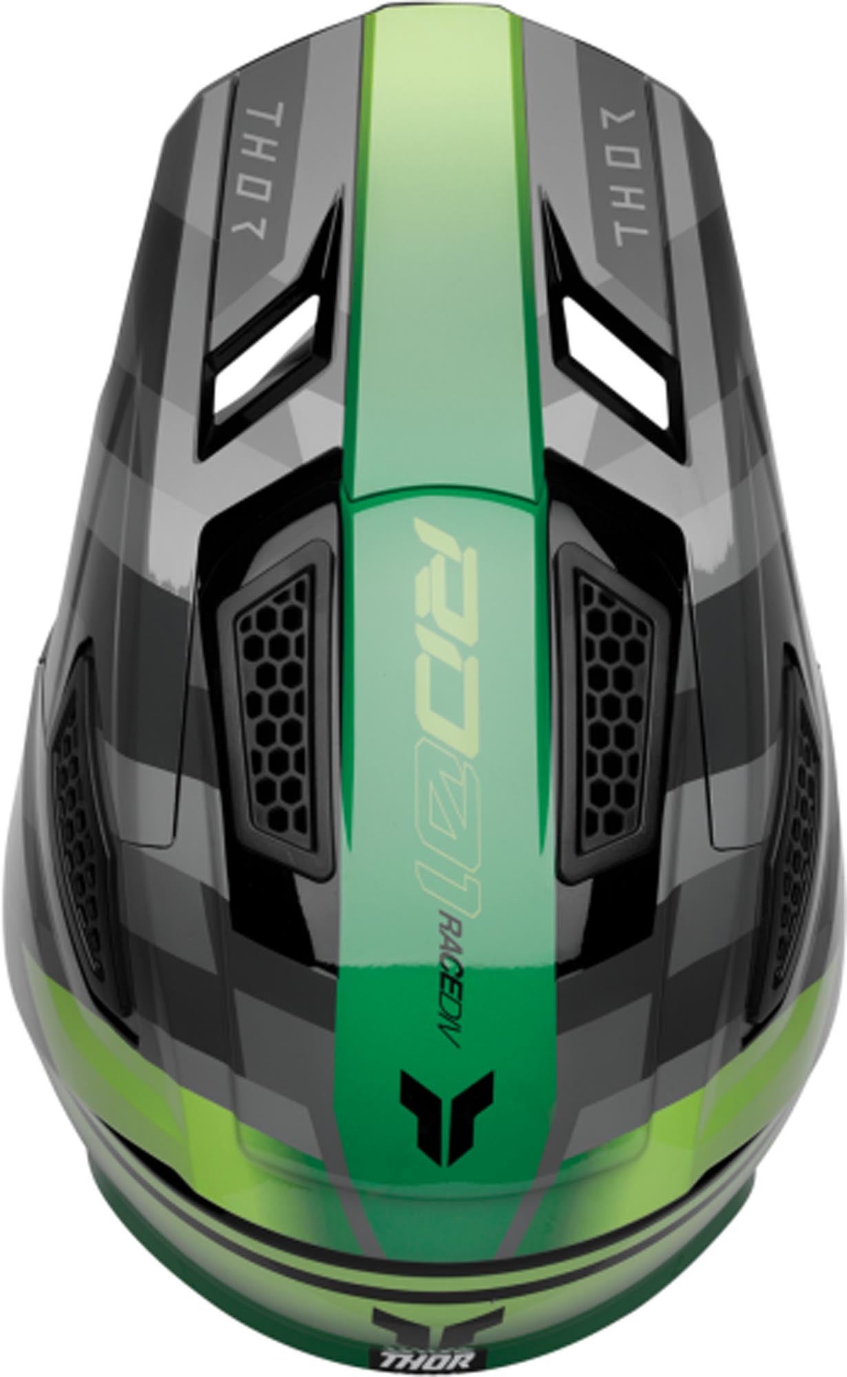 Thor Fleet Camber Motocross Helmet black/green L (59/60) Figure 4