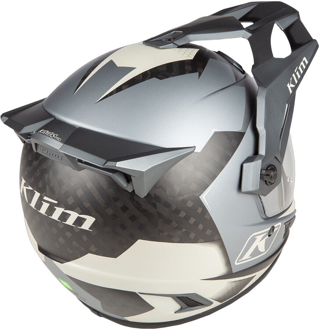 Klim Krios Pro Charger ECE/DOT Carbon Enduro hjelm grå/sort M (57/58) Figur 2