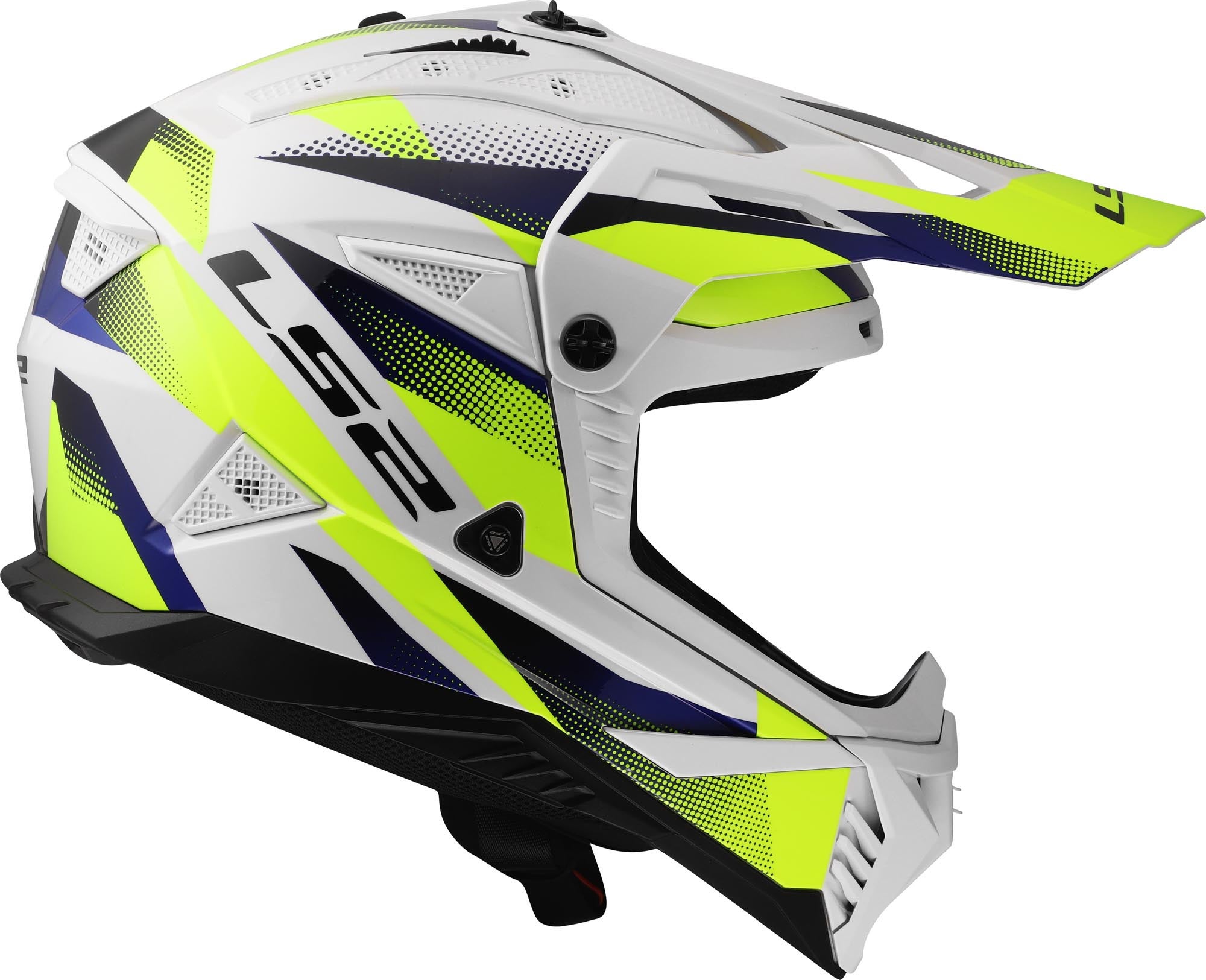 LS2 MX708 Fast II Fort bela/rumena M (57/58) Slika 7