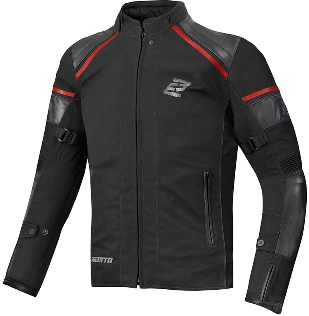 Bogotto Blizzard-X Veste textile de moto imperméable noir/rouge L Figure 1