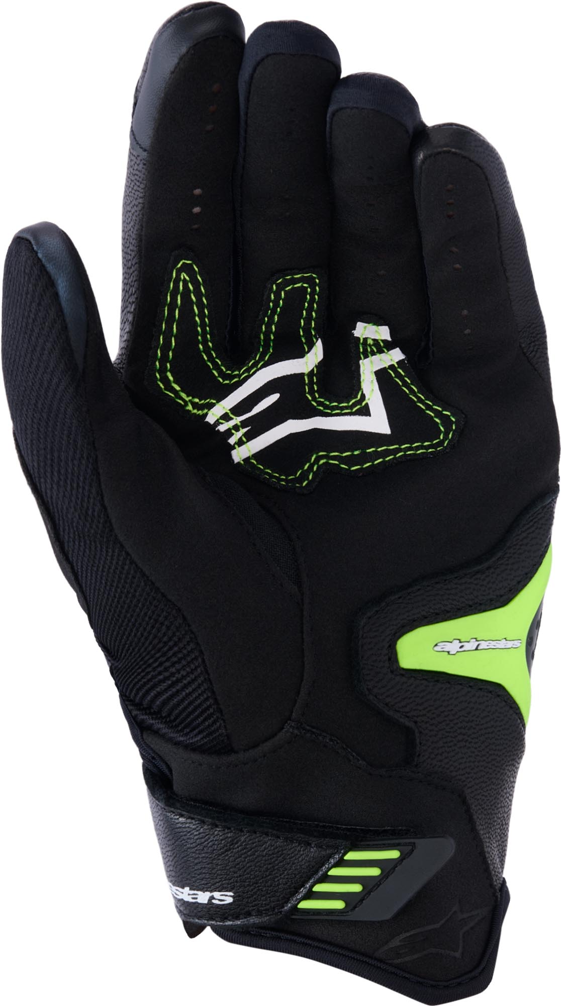 Alpinestars SP-R Pro Motorcykelhandsker sort/neon-gul S Figur 2