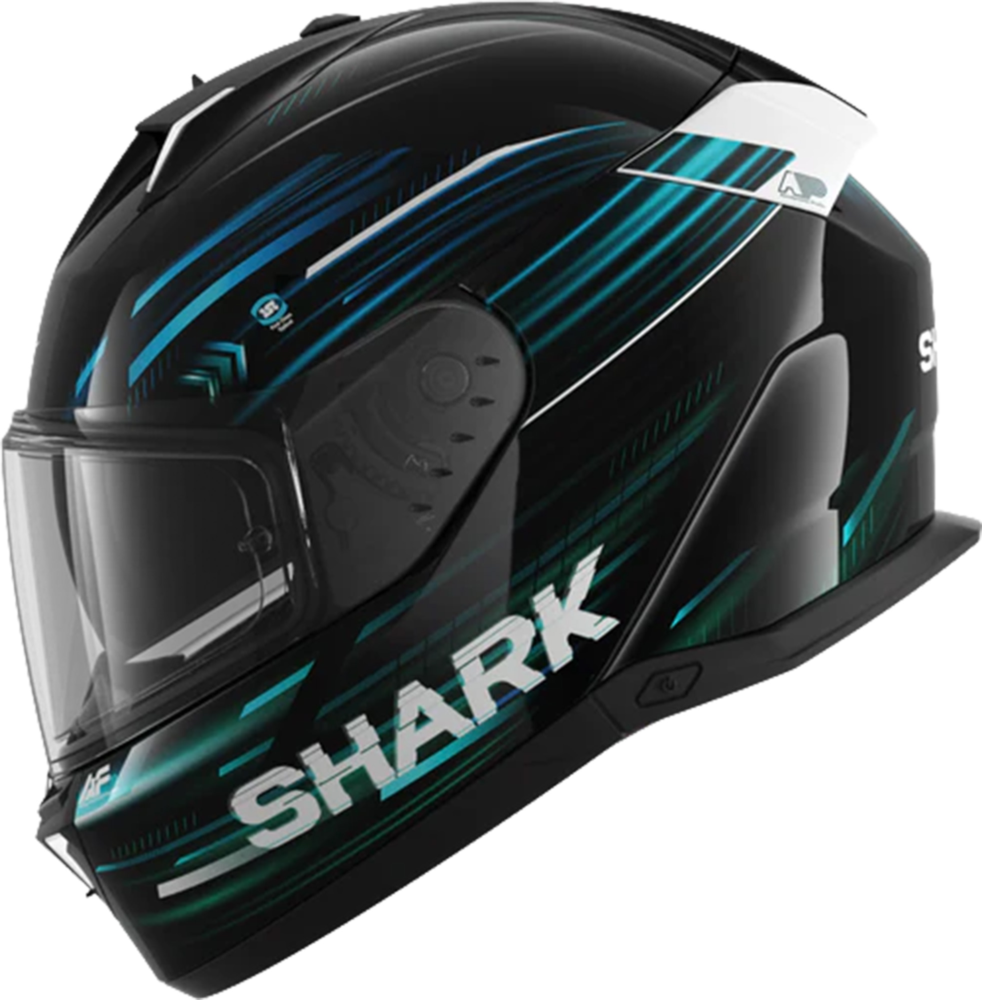 Shark Skwal i3 Light-Blur Hjelm svart/grønn/blå M (57/58) Figur 4