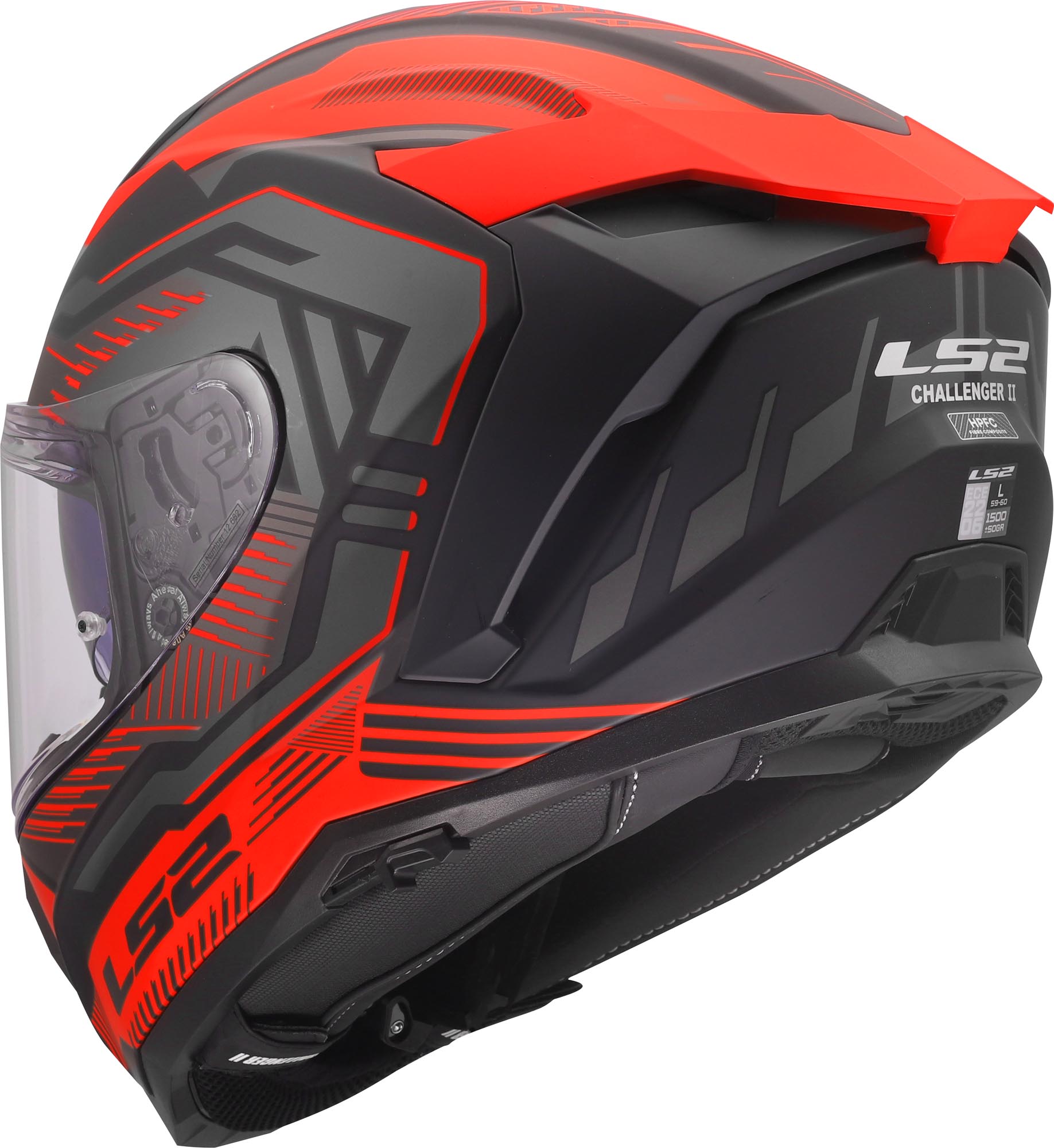 LS2 FF817 Challenger II Dravix Kask /Czerwony XXL (63/64) Rysunek 3
