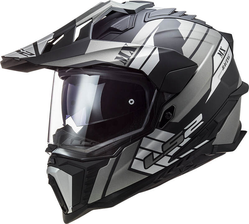 LS2 MX701 Explorer HPFC Atlantis Motocross hjelm Titaniummat M (57/58) Figur 1