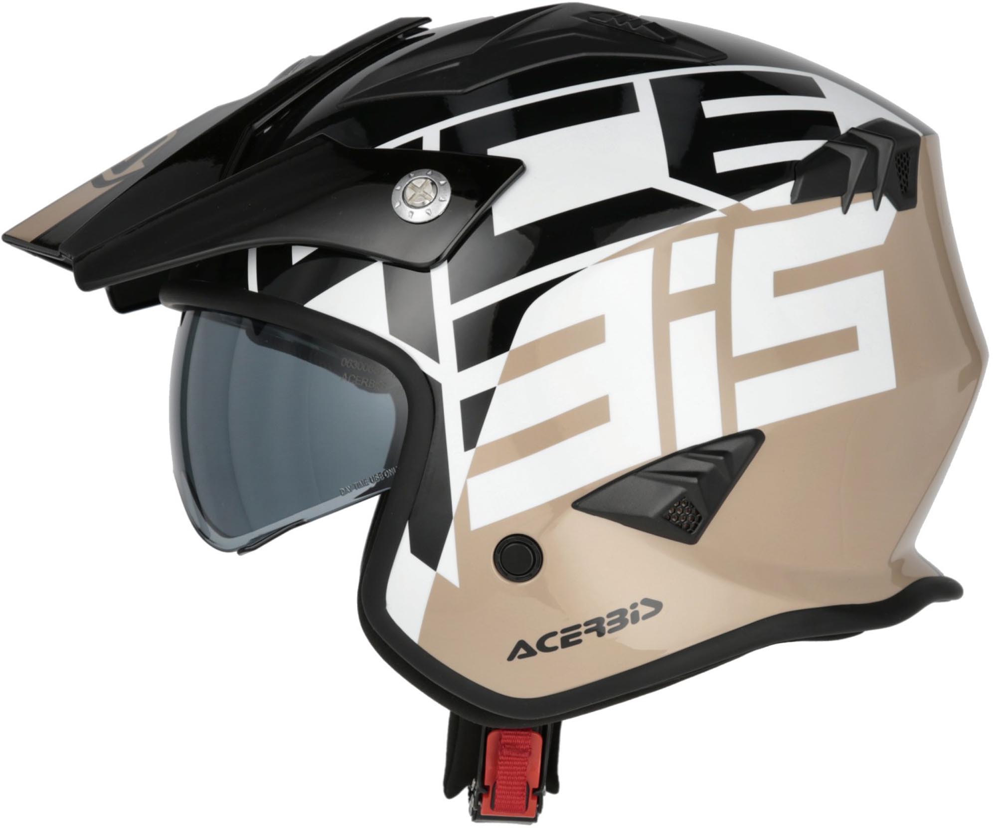 Acerbis Aria Sport Cască cu reacție Negru/Maro S (55/56) Figura 3