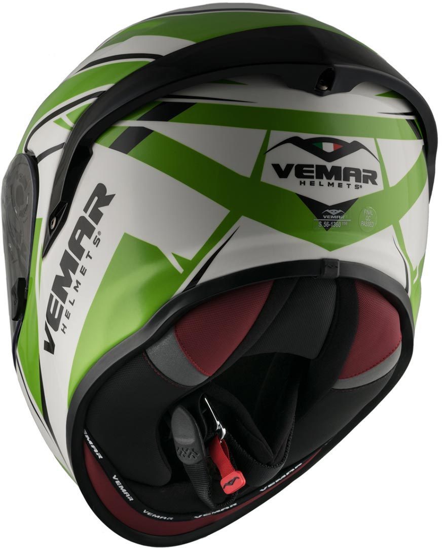 Vemar Hurricane Spark capacete branco/verde S (55/56) Figura 5