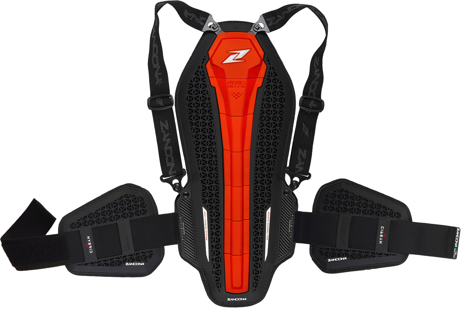 Zandona Hybrid Back Pro RS X7 Protector de spate Negru/Roșu Figura 1
