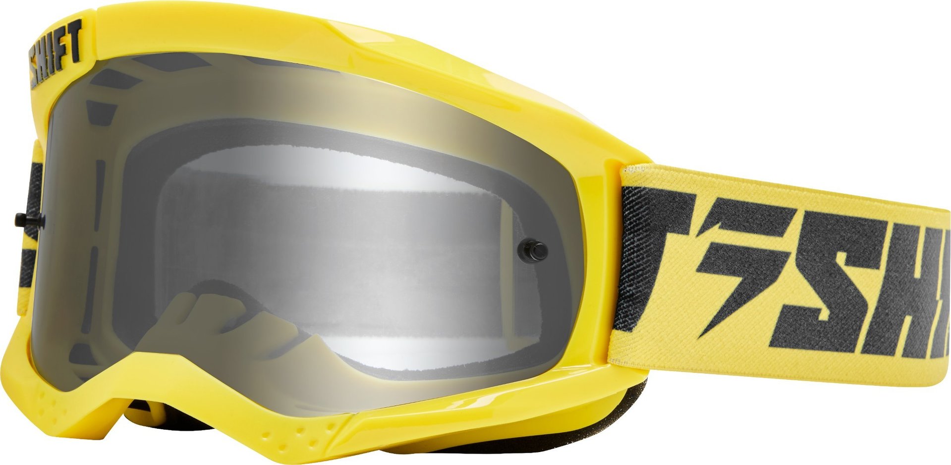 Shift WHIT3 Non Mirrored Ochelari de motocross Galben/Albastru Figura 1
